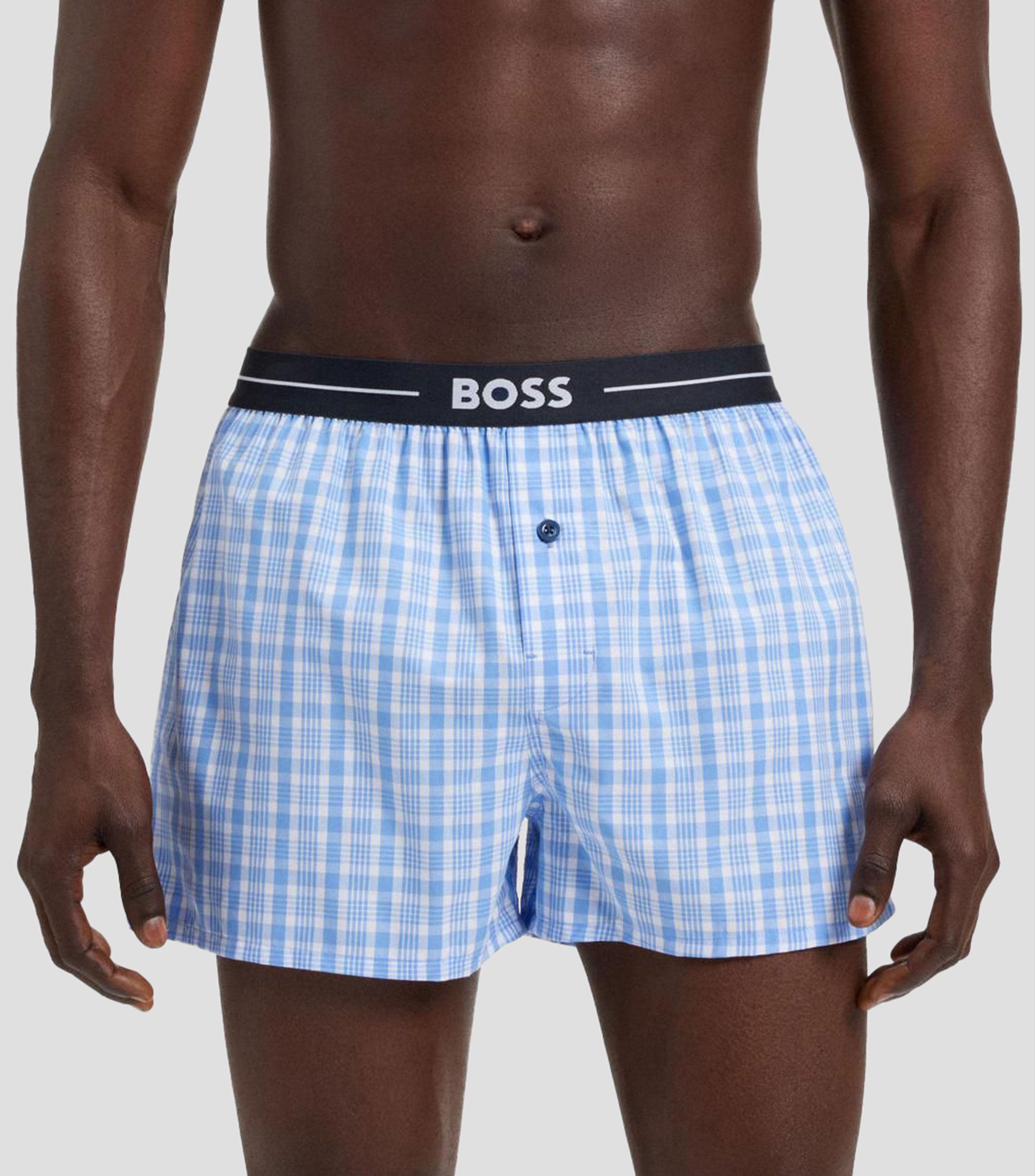 Set 2 bóxers de pijama en algodón con logo en la cintura Hombre